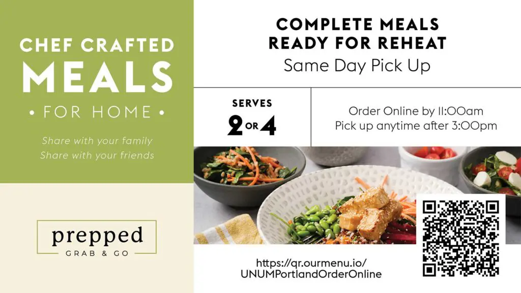 UNUM Prepped Take Home Meals